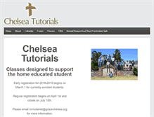 Tablet Screenshot of chelseatutorials.org